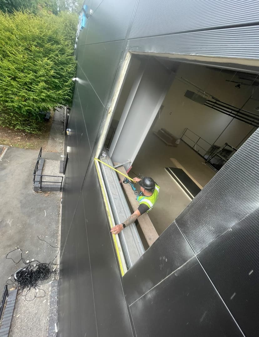 Commercial Aluminium Window Install - Image 2